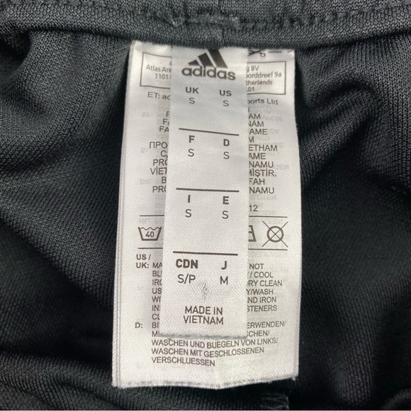 Adidas climacool athletic athleisure black 3 stripe pants sz small - Picture 7 of 14